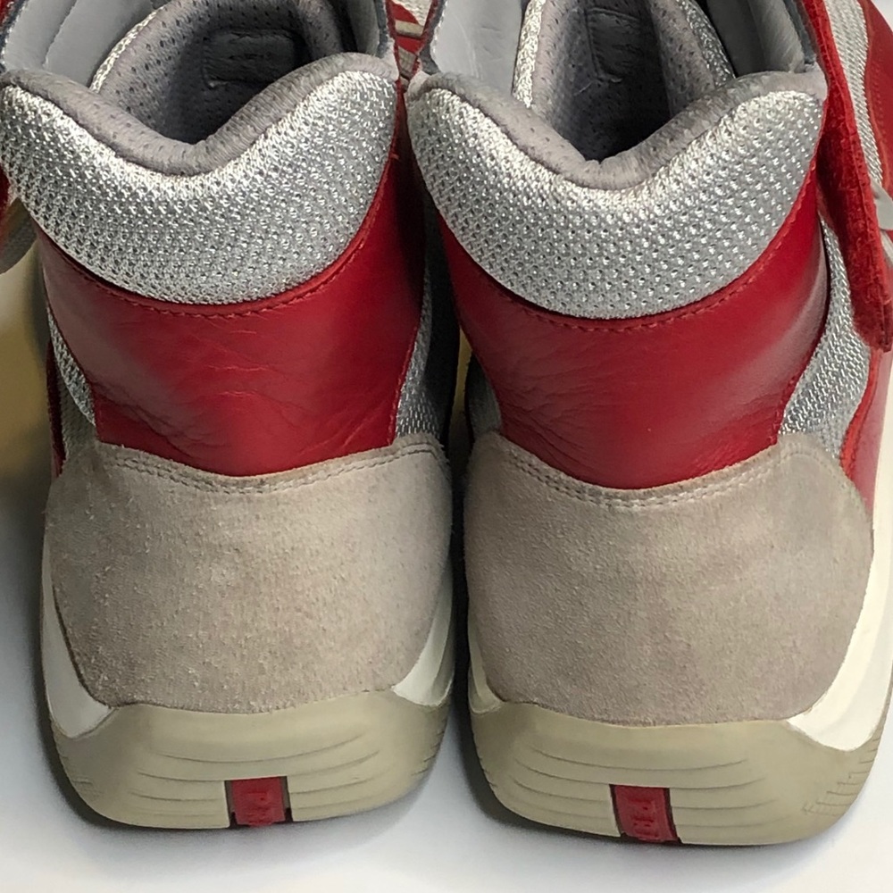 Prada Mens America’s Cup Sz 10.5 Hi Top Sneakers - Picture 4 of 12